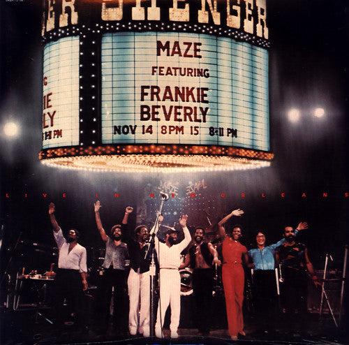 Image of Front Cover of 2xLP - VG/VG+ - MAZE FEATURING FRANKIE BEVERLY, Live In New Orleans (Capitol Records; ESTSP 22, UK 1981, Gatefold), Light creasing around edges of sleeve.,  - 4246180S