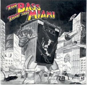 Image of Front Cover of LP - EX/EX - VARIOUS, The Bass That Ate Miami (Pandisc; PD-8801, US 1988, Picture Sleeve), ,  - 2326157E