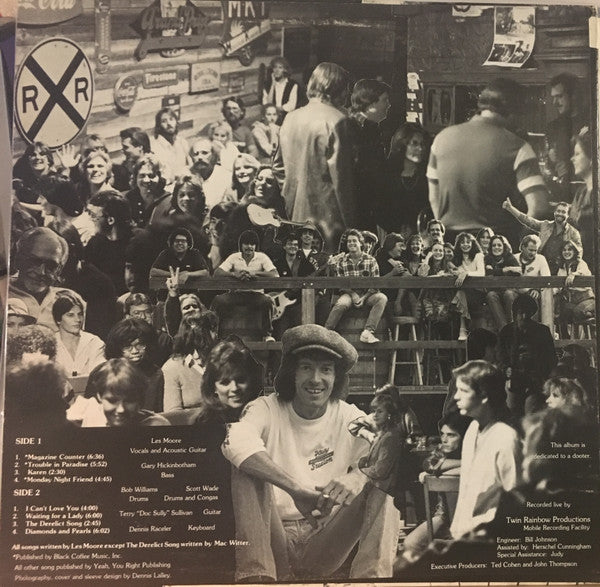 Image of Back Cover of 3343092S: LP - THE LES MOORE BAND & FRIENDS*, Live At Katy Station (Katy Tracks ; 41114, US 1975)   VG/VG