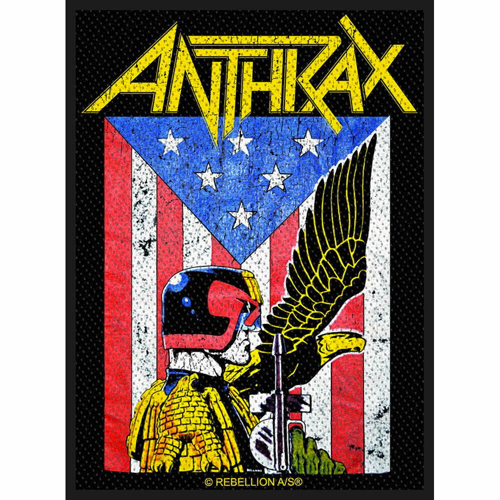 Image of Front Cover of 3253262S: Accessories - ANTHRAX, Judge Dredd Sew on Patch (, US )   NEW/NEW