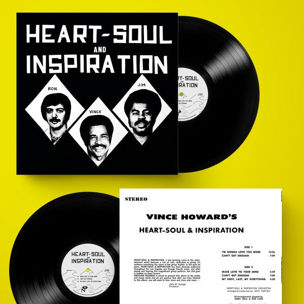 Image of Back Cover of 2254002S: LP - HEART-SOUL & INSPIRATION, Heart-Soul And Inspiration (Tidal Waves Music; TWM92, US 2023 Reissue, With OBI)   NEW/NEW