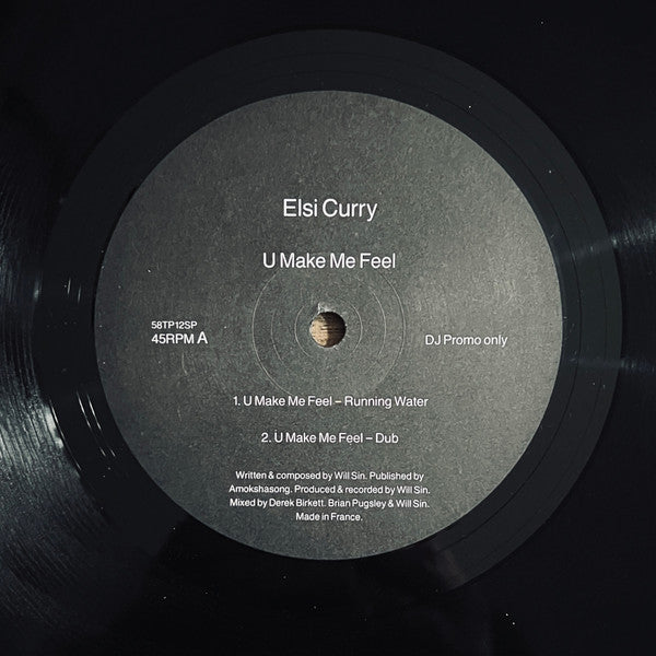 Image of Front Cover of 12" - VG+/VG+ - ELSI CURRY, U Make Me Feel (One Little Indian; 58TP12SP, UK 1991, Company Sleeve), Produced by Will Sin of The Shamen. One v small mark to B2, causes one quiet pop, otherwise great copy, Female vocalist from Edinburgh, Scotland. Produced by Will Sin of The Shamen. - 3126085E