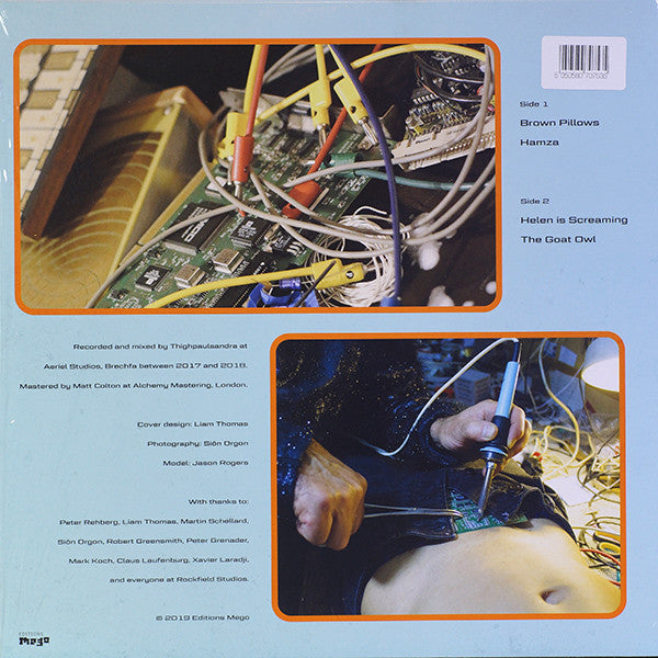 Image of Back Cover of 3313354C: LP - THIGHPAULSANDRA, Practical Electronics With Thighpaulsandra (Editions Mego; EMEGO 258, Austria 2019)   NEW/NEW