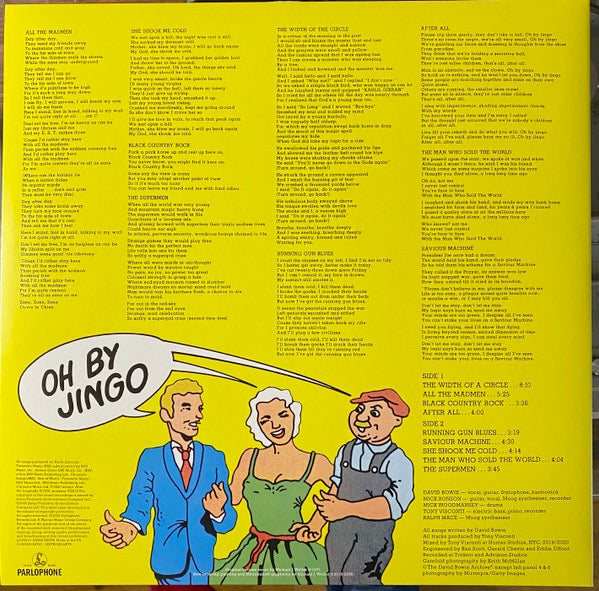 Image of Back Cover of LP - EX/VG - DAVID BOWIE, Metrobolist (Nine Songs By David Bowie) (Parlophone; METROBOLIST 6, Worldwide 2020 Reissue, Gatefold, Die Cut Inner, 2020 remix of The Man Who Sold The World), Strong VG. Light hairlines.,  - 3726255E