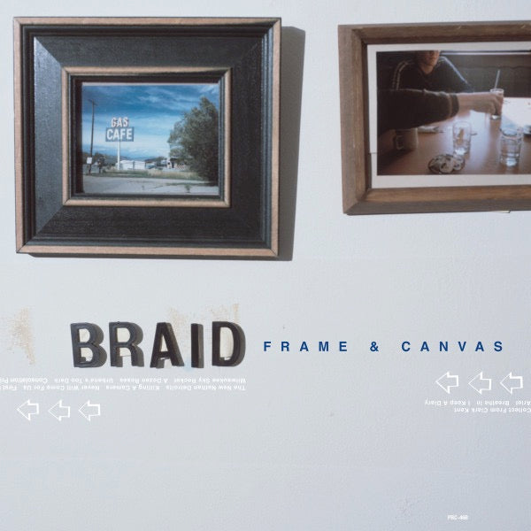 Image of Front Cover of 2614214C: LP - BRAID, Frame & Canvas (Polyvinyl Record Company; PRC-468, US 2023 Reissue, Embossed Gatefold Sleeve, Booklet, Silver Vinyl.)   EX/EX