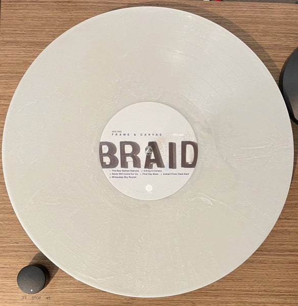 Image of Label Cover of 2614214C: LP - BRAID, Frame & Canvas (Polyvinyl Record Company; PRC-468, US 2023 Reissue, Embossed Gatefold Sleeve, Booklet, Silver Vinyl.)   EX/EX