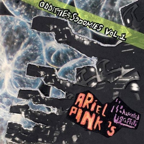 Image of Front Cover of 3413168C: LP - ARIEL PINK'S HAUNTED GRAFFITI, Odditties Sodomies Vol. 1 (Vinyl International; VI004, US 2008) Still In Shrinkwrap  VG+/VG+