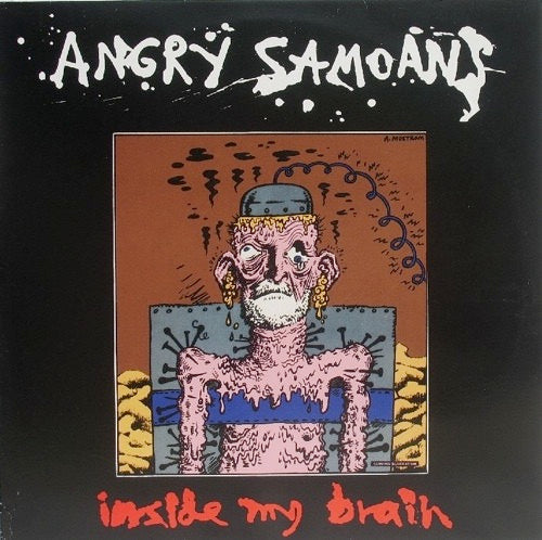 Image of Front Cover of 5014314C: LP - ANGRY SAMOANS, Inside My Brain (Subway Records; 12789, Germany 1998 Reissue, Red Vinyl.)   NEW/NEW