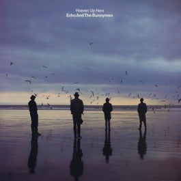 Image of Front Cover of LP - VG/VG - ECHO AND THE BUNNYMEN, Heaven Up Here (Korova; KODE 3, UK 1981, Textured Sleeve, Inner, Black & White Cow On Rear Of Sleeve), ,  - 1926301E