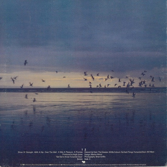 Image of Back Cover of LP - VG/VG - ECHO AND THE BUNNYMEN, Heaven Up Here (Korova; KODE 3, UK 1981, Textured Sleeve, Inner, Black & White Cow On Rear Of Sleeve), ,  - 1926301E