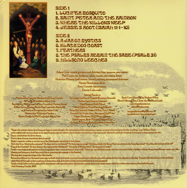 Image of Back Cover of 3443167S: LP - TRAPPIST AFTERLAND, Afterlander (Sunstone; SSLP1003, UK 2015, Insert, Stereo, Blood Red Vinyl)   EX/VG+