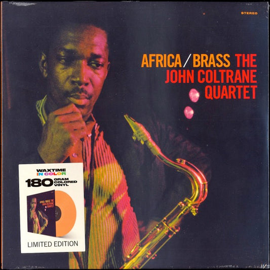 Image of Front Cover of 3614288C: LP - THE JOHN COLTRANE QUARTET, Africa / Brass (WaxTime In Color; 950686, Europe 2019 Reissue, 180 Gram Orange Vinyl.)   NEW/NEW