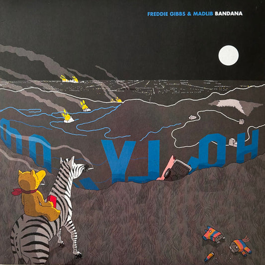 Image of Front Cover of 4614335C: LP - FREDDIE GIBBS & MADLIB, Bandana (Madlib Invazion; 1907593492-1, Europe 2019, Picture Sleeve, Insert) Some light creases to sleeve.  VG/VG+