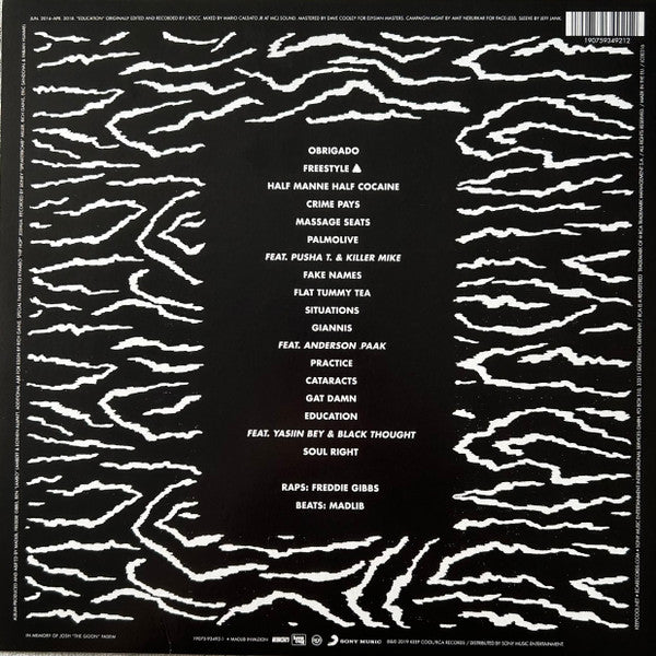 Image of Back Cover of 4614335C: LP - FREDDIE GIBBS & MADLIB, Bandana (Madlib Invazion; 1907593492-1, Europe 2019, Picture Sleeve, Insert) Some light creases to sleeve.  VG/VG+