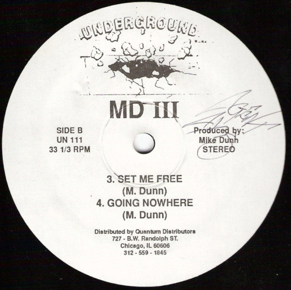Image of Back Cover of 12" - /VG+ - MD III (MIKE DUNN), Face The Nation (Underground; UN 111, US 1988, Plain Sleeve), , AciiiiiiiiiiiiiiiiiiiidA1 - Face The NationA2 - Personal Problem B1 - Set Me FreeB2 - Going Nowhere - 2646247S