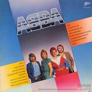Image of Back Cover of LP - VG+/VG+ - ABBA, Thank You For The Music (Epic; EPC 10043, UK 1983), Sleeve has one corner crease.,  - 2616332C