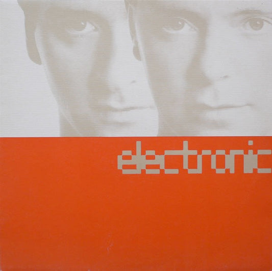 Image of Front Cover of 5024149E: LP - ELECTRONIC (JOHNNY MARR AND BERNARD SUMNER), Electronic (Factory; FACT290, UK 1991, Textured Sleeve, Inner, First Pressing No "Getting Away With It") Slight Damage To Inner  VG+/VG+