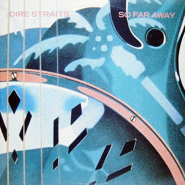 Image of Front Cover of 3513286C: LP - DIRE STRAITS, So Far Away (Vertigo; DSTR 912, UK 1985, Picture Sleeve) Very light marks only.  EX/VG