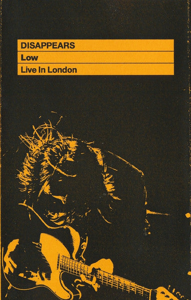 Image of Front Cover of 3553148S: Cassette - DISAPPEARS, Low: Live In London (Sonic Cathedral Recordings; SCR096, UK 2016, Jewel Case, Limited Edition 12/100)   VG+/VG+