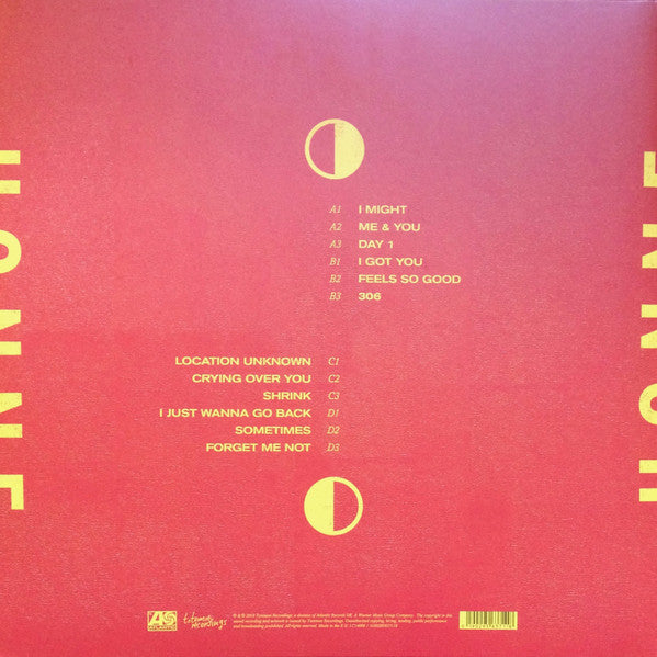 Image of Back Cover of 4734271E: 2xLP - HONNE, Love Me / Love Me Not (Atlantic Records UK; 0190295637118, Europe 2018, Gatefold, 2 Inners)   NEW/NEW