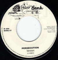Image of Front Cover of 4915216C: 7" - G. VIBES, Persecution / Version (River Bank Records; RVRS 07, UK )   /VG