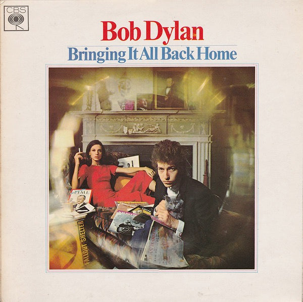 Image of Front Cover of 3624103E: LP - BOB DYLAN, Bringing It All Back Home (CBS; 62515, UK 1960s Reissue, Non-flipback front laminated, Company Inner)   VG/VG