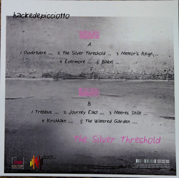 Image of Back Cover of 0445059S: LP - HACKEDEPICCIOTTO, The Silver Threshold (Mute; STUMM470, Europe 2021, Gatefold, Black Inner) Opened Instore  VG+/VG+