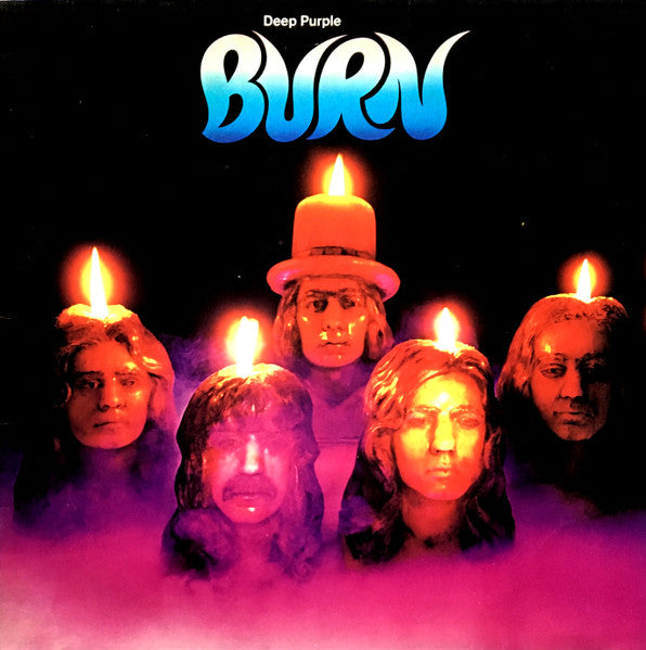 Image of Front Cover of LP - VG/VG - DEEP PURPLE, Burn (Purple Records; TPS 3505, UK 1970s Reissue, EMI, Not Gramophome Co on labels), Light marks, creasing on opening edge,  - 3046106S