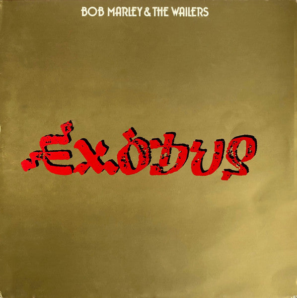Image of Front Cover of LP - VG/VG+ - BOB MARLEY AND THE WAILERS, Exodus (Island Records ; ILPS 9498, UK 1978 Reissue, Inner with Rounded Corners, Non-Embossed Sleeve, EMI Records on bottom of labels), Wear to edges of sleeve and ringwear.,  - 3846117S