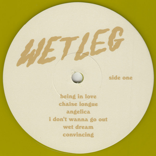 Image of Label Cover of LP - VG+/VG+ - WET LEG, Wet Leg (Domino; WIGLP496X, UK 2022, Insert, Yellow Transparent Vinyl), Hype sticker stuck to Inner,  - 3546017S