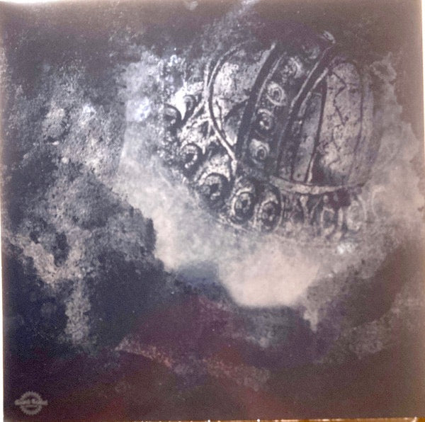 Image of Back Cover of LP - VG+/EX - PRIMITIVE MAN AND FULL OF HELL, Suffocating Hallucination (Closed Casket Activities; CCA 106, Europe 2023, Insert, Metallic Sleeve, Blue/Silver Vinyl), Corner Bump,  - 3326313E