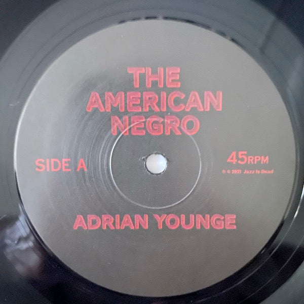 Image of Label Cover of 2xLP - VG+/VG - ADRIAN YOUNGE, The American Negro (Jazz Is Dead; JID ED 1, US 2021, Tri-Fold Jacket, 2 Inners & Insert), Light marks only,  - 4216072C