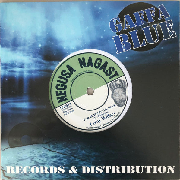 Image of Front Cover of 7" - VG+/VG+ - LLOYD WILLACY / BIG YOUTH, Far Beyond The Blue / Things In Light (Negusa Nagast; NN001, UK 2023 Reissue, Company Sleeve), ,  - 2116637C