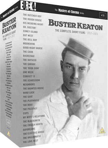 Image of Front Cover of 4xDVD - VG+/VG+ - BUSTER KEATON, Buster Keaton The Complete Short Films 1917-1923 (Eureka!; 30, US , Box Set, Book), ,  - 3836072E