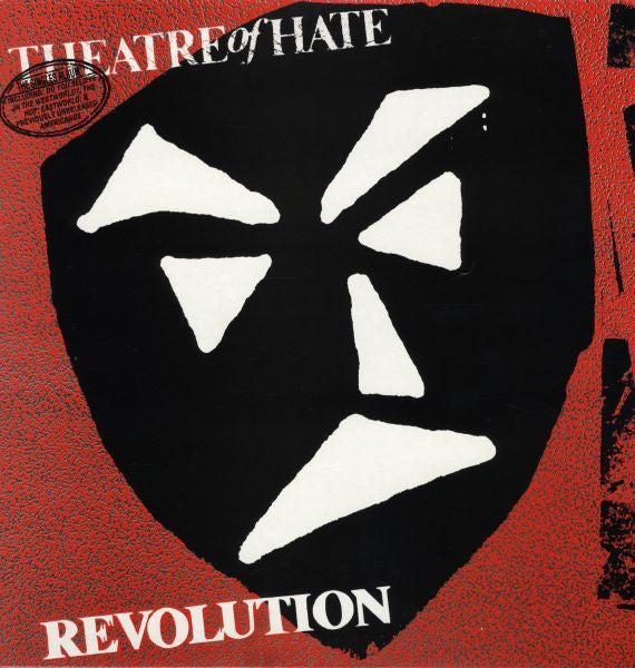 Image of Front Cover of LP - VG/VG - THEATRE OF HATE, Revolution (Burning Rome Records; T.O.H. 2, UK 1984), Strong VG - a few hairlines, top edge seam split,  - 3146241S