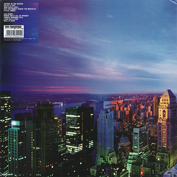 Image of Back Cover of LP - VG/VG+ - OASIS, Standing On The Shoulder Of Giants (Big Brother; RKIDLP002, UK 2000, Gatefold, Inner & Insert), Strong VG. Still In Stickered Shrinkwrap. Bit of sticker residue on front cover.,  - 3946323S