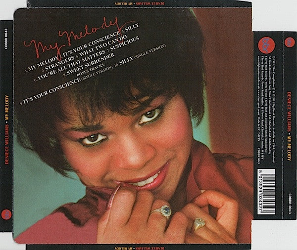 Image of Back Cover of CD - VG+/VG+ - DENIECE WILLIAMS, My Melody (Big Break Records; CDBBR 0043, UK 2011 Reissue, Super Jewel case), ,  - 3616007C
