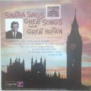 Image of Back Cover of LP - VG+/VG - FRANK SINATRA, Sinatra Sings Great Songs From Great Britain (Reprise Records; P-7721, Japan 1985 Reissue, Insert, with OBI), ,  - 1426192E