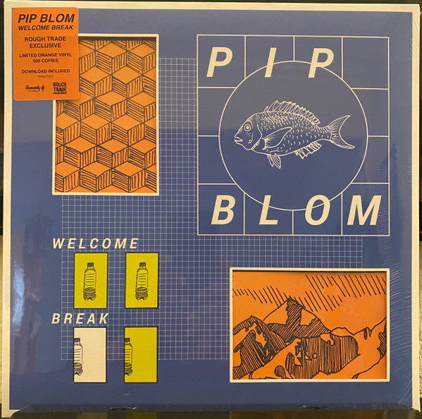 Image of Front Cover of LP - VG+/VG+ - PIP BLOM, Welcome Break (Heavenly; HVNLP187C, UK & Ireland 2022, Die Cut Sleeve, Inner, Orange Vinyl, Ltd to 500 Hand numbered), No. 259, Still in Opened Stickered Shrinkwrap,  - 1646166S