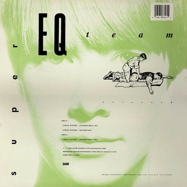 Image of Back Cover of 3723217E: 12" EP - VOICE FARM, Johnny Belinda (Ralph Records ; RR 87561, US 1988, Picture Sleeve, Green Vinyl, Limited Edition of 500) Strong VG, Still In Shrinkwrap  VG+/VG