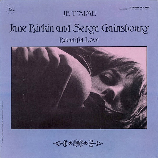 Image of Front Cover of LP - VG/VG - JANE BIRKIN AND SERGE GAINSBOURG, Je T'Aime - Beautiful Love (Fontana; SRF 67610, US 1970s Reissue), ,  - 1026348E