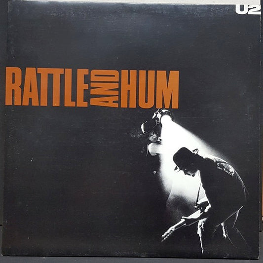 Image of Front Cover of 5144360S: 2xLP - U2, Rattle And Hum (Island Records; U27, UK 1988, Gatefold, 2 Inners, Sonopress, Embossed Bass Clef On Side 2 & 4 Labels.) Light sleeve wear  VG/VG+