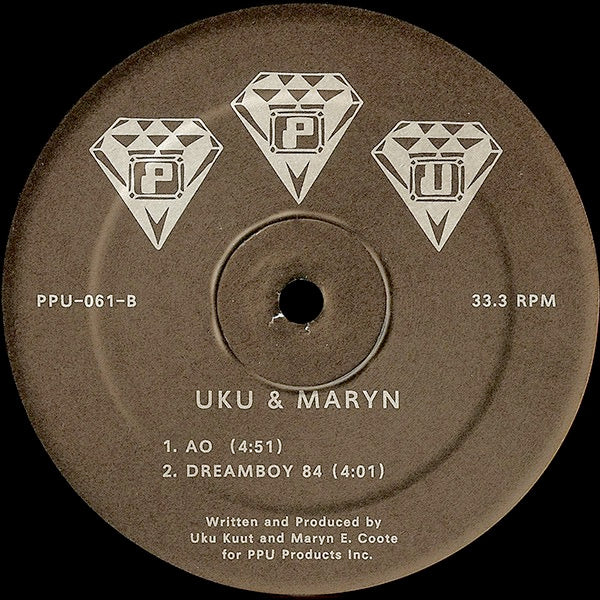 Image of Label Cover of 1224211E: 12" - UKU & MARYN, Suggestive (Peoples Potential Unlimited; PPU-061, US 2014, Stickered Plain Sleeve)   VG+/EX