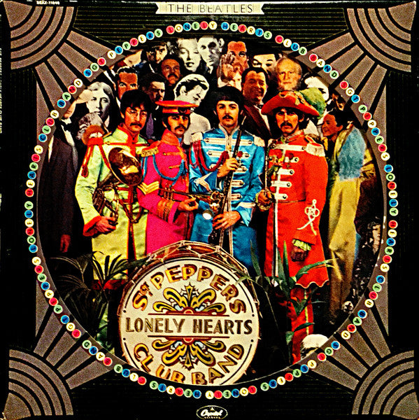 Image of Front Cover of LP - VG/VG - THE BEATLES, Sgt. Pepper's Lonely Hearts Club Band (Capitol; SEAX11840, US 1978 Reissue, Die Cut Sleeve, Picture Disc), ,  - 2626023E