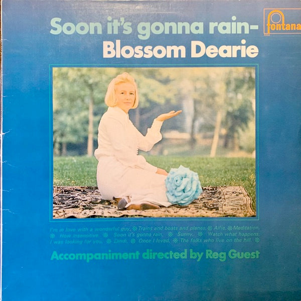 Image of Front Cover of 1224012E: LP - BLOSSOM DEARIE, Soon It's Gonna Rain (Fontana; TL.5454, UK 1967, Flipback Sleeve, Mono) Some light marks to disc, some foxing and small creases to sleeve  VG/VG