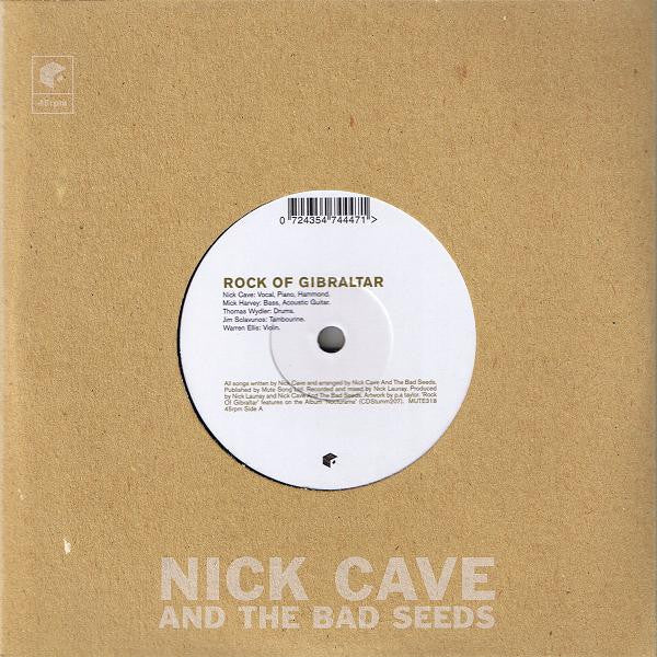 Image of Front Cover of 7" - EX/EX - NICK CAVE AND THE BAD SEEDS, Rock Of Gibraltar / Nocturama (Mute ; MUTE318, UK 2003, Textured Die Cut Sleeve), ,  - 4226011E
