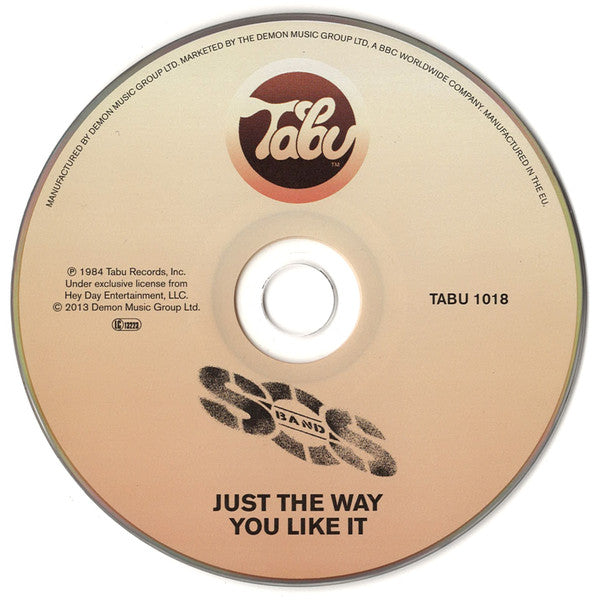Image of Label Cover of CD - EX/EX - SOS BAND, Just The Way You Like It (Tabu Records; TABU 1018, UK 2013), ,  - 2056206S