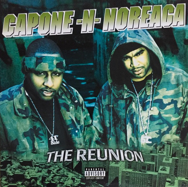 Image of Front Cover of 2xLP - VG/G+ - CAPONE N NOREAGA, The Reunion (Tommy Boy; TBV 3110, Europe 2000, Insert), Marks on disc. light evidence of previous stickers on labels. Multiple light creases around edge of sleeve.,  - 3726238E