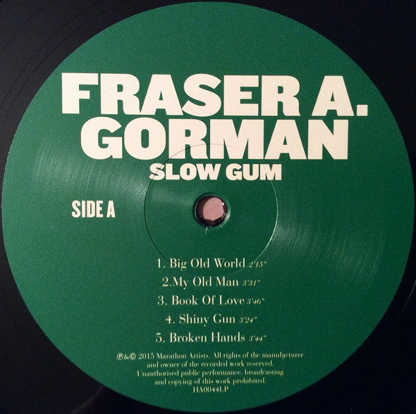 Image of Label Cover of 3843096S: LP - FRASER A. GORMAN, Slow Gum (Milk! Records; HA0044LP, Australia 2015, Inner)   VG+/VG+