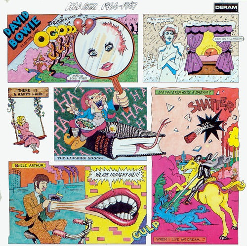 Image of Front Cover of 2xLP - VG/VG - DAVID BOWIE, Images 1966-1967 (Deram; SDM3017, Germany 1973, Cartoon Gatefold), ,  - 2926248E